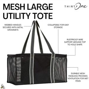 Thirty-one Mesh Large Utility Tote